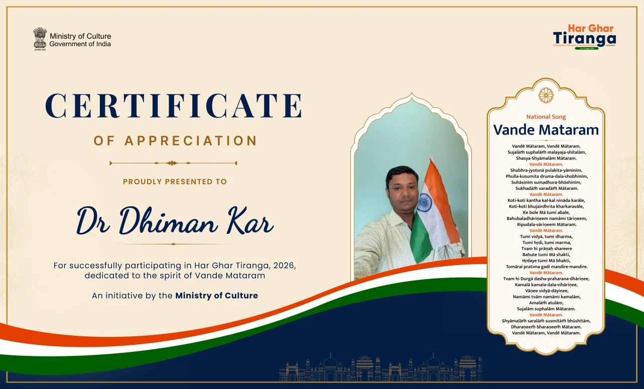 Certificate of Selfie with Tiranga