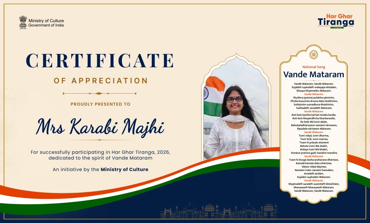 Certificate of Selfie with Tiranga