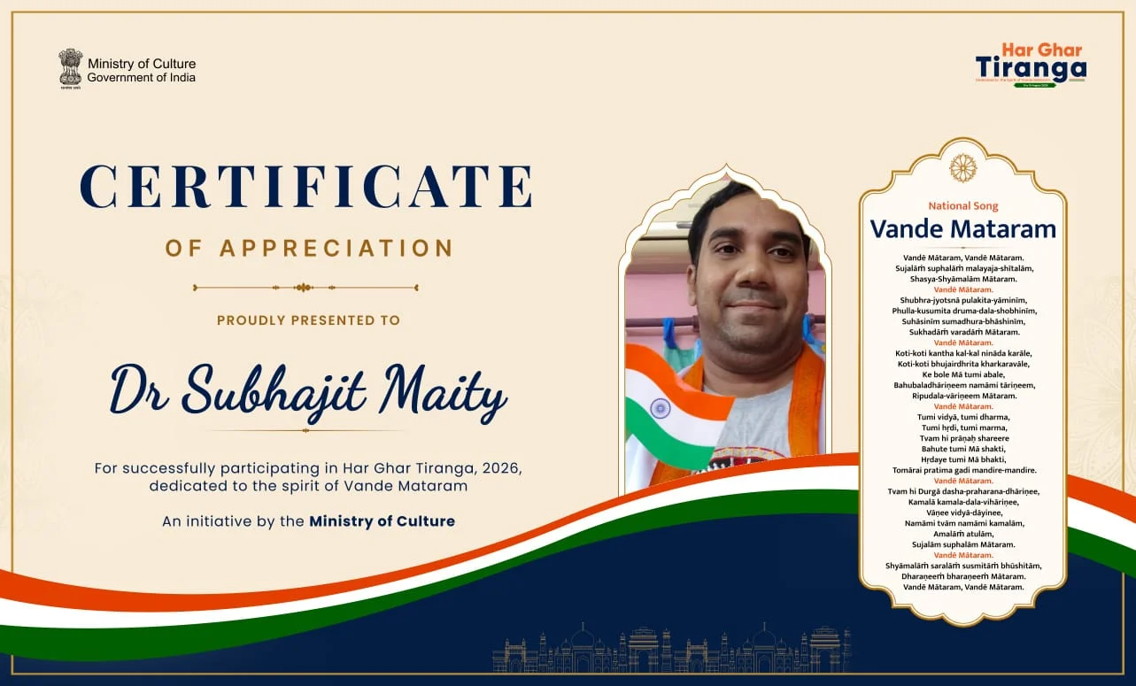 Certificate of Selfie with Tiranga