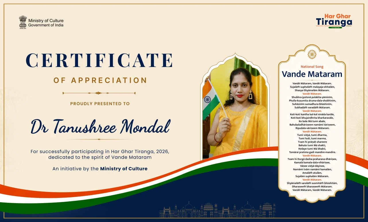 Certificate of Selfie with Tiranga