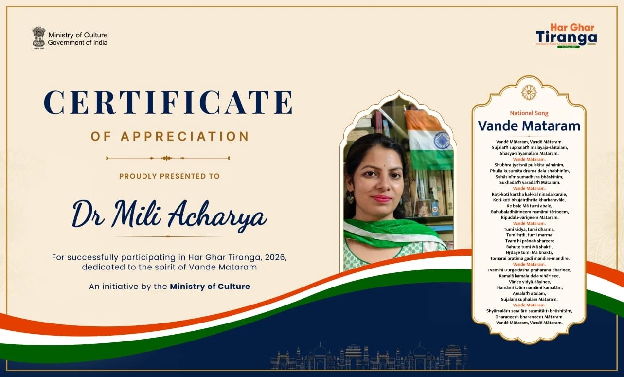 Certificate of Selfie with Tiranga