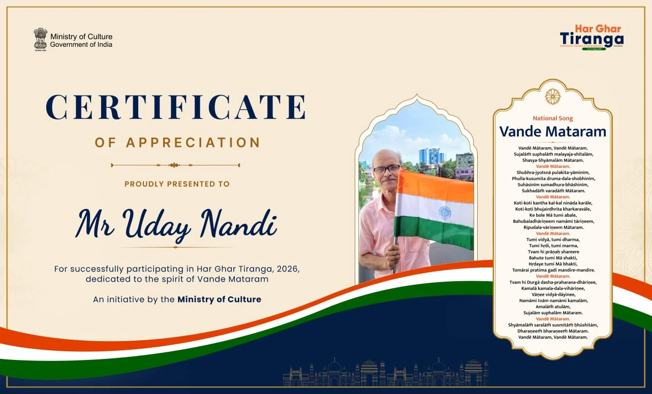 Certificate of Selfie with Tiranga