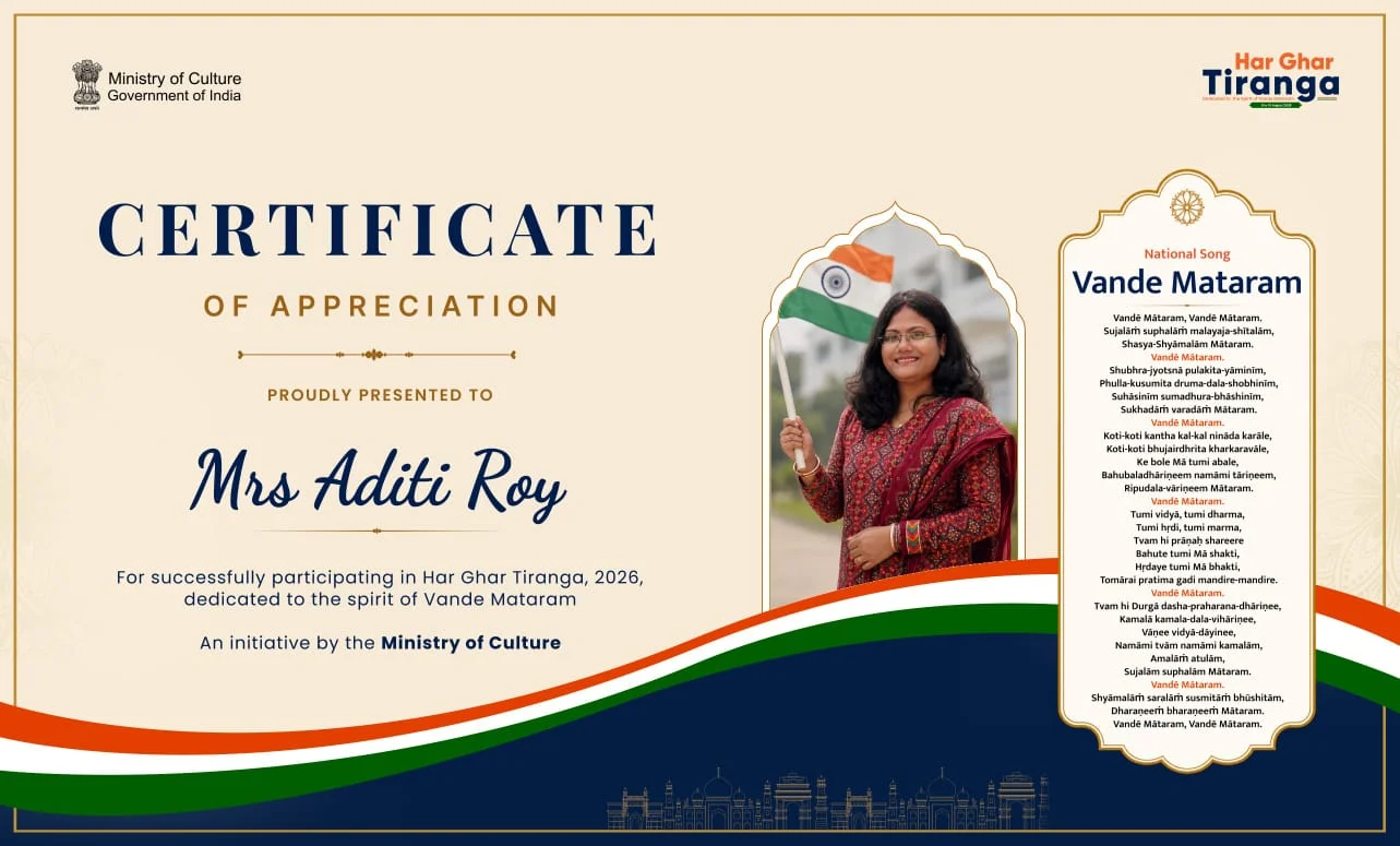 Certificate of Selfie with Tiranga