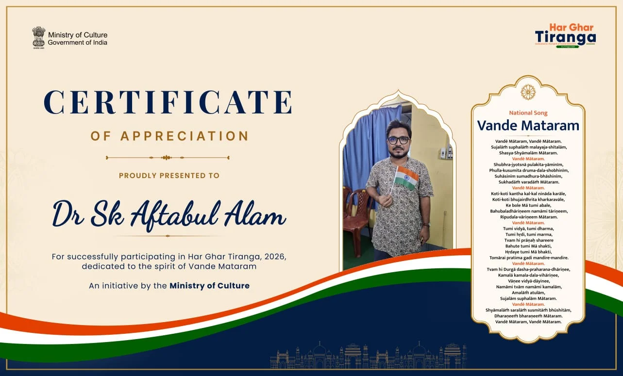 Certificate of Selfie with Tiranga