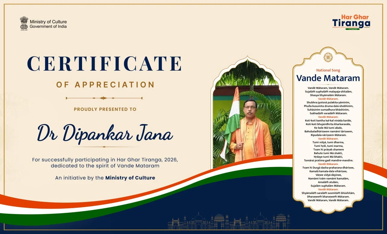 Certificate of Selfie with Tiranga