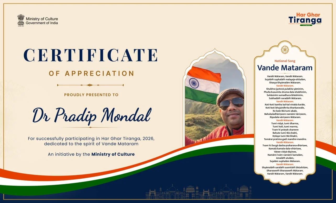 Certificate of Selfie with Tiranga